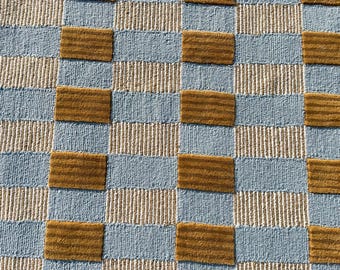 New Modern Scallop Border Design Light Blue Hand Tufted 4x6 5x8 6x9 8x10 9x12 Handmade Home Decor Loop & Cut Pile Wool Area Rug.....