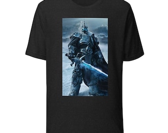 Arte de fan inspirado - Camiseta unisex - Arthas - WOW - Rey Exánime - El Rey Exánime - WOTLK - Frostmourn
