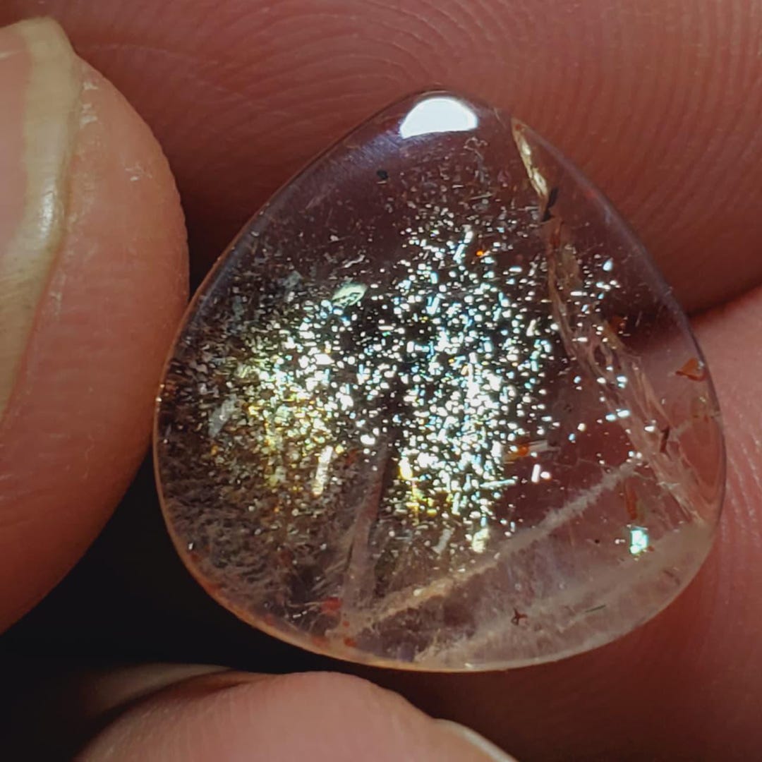 Fire Sunstone Natural Confetti Sunstone | Rainbow Fire Sunstone | Natural Crystal ...