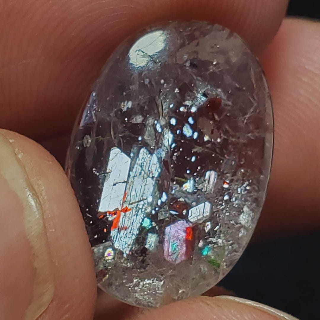 Fire Sunstone Natural Confetti Sunstone | Rainbow Fire Sunstone | Natural Crystal ...