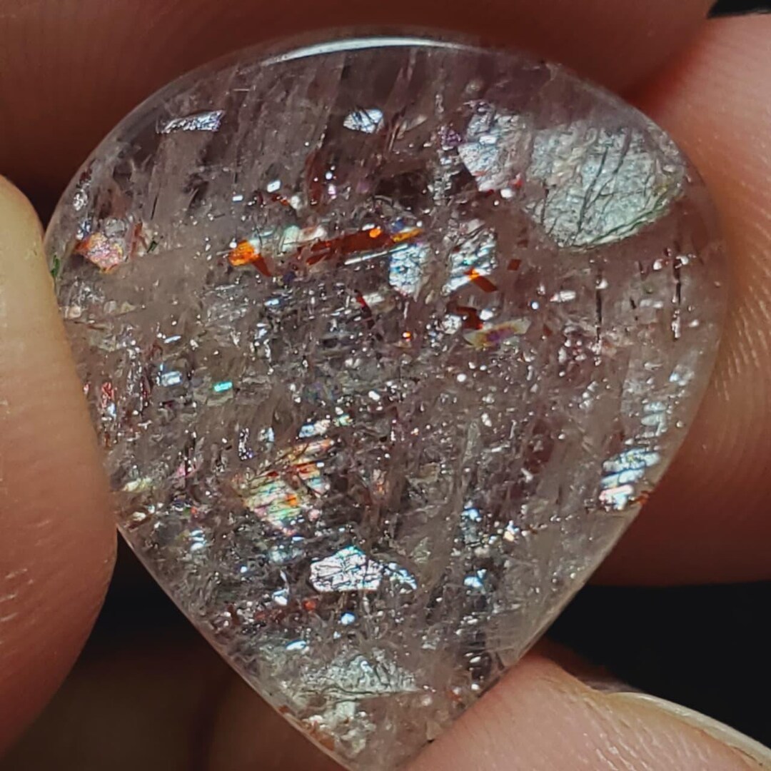 Fire Sunstone Natural Confetti Sunstone | Rainbow Fire Sunstone | Natural Crystal ...