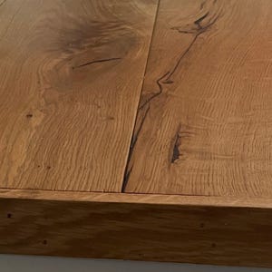 Custom Farmhouse Storage Bench, Solid Oak Lid, Hand-Painted Base, Entryway Toy Box image 5