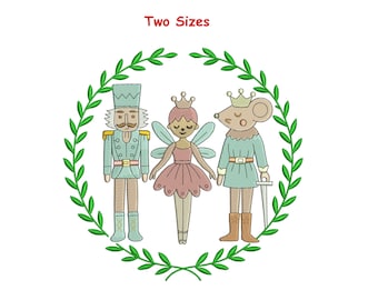 Nutcracker Ballerina Mouse Embroidery Design | Christmas Ballet (Digital File)