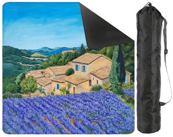 Französische Provence Mahjong Set, lavendelfarbener amerikanischer Mahjong Tischset mit Tragetasche