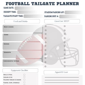 Football Tailgate Planner