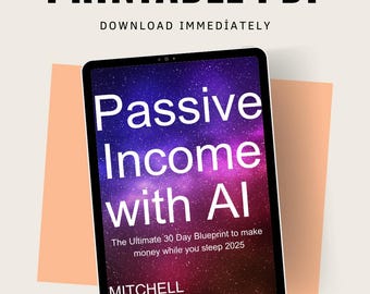AIPassives Einkommen eBook: Side Hustles, Automati sierung, Digital Business | PDF-Download