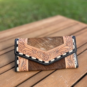 Handmade Brown Western Style Clucth / Wallet