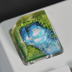 Snorlax Resin Keycap, Anime Keycap, Gift For Fan, Cherry MX Switch