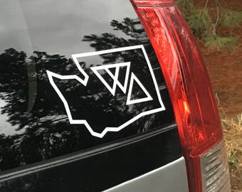 Washington State Decal Sticker WA PNW Pacific Northwest