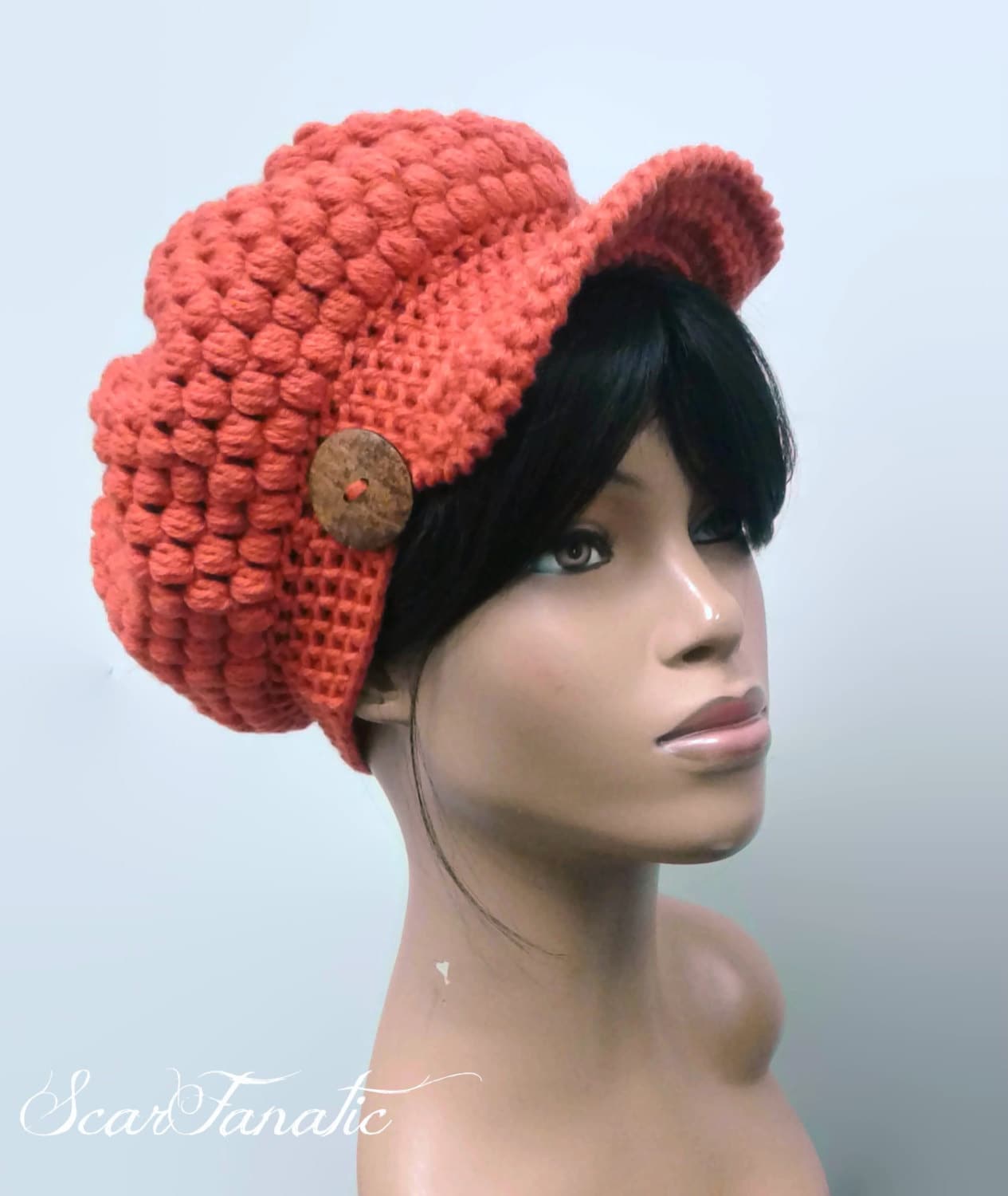 PATTERN ONLY Crochet Puff Stitch Beanie 