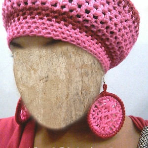 PATTERN ONLY Instant download easy Jazzy Hoop Earrings Loom Knit and Crochet Photo Tutorial pdf pattern