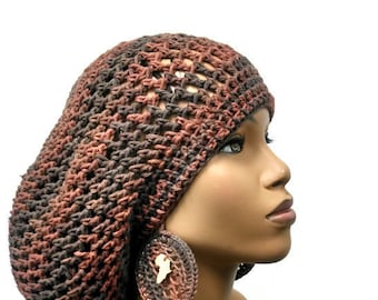 PATTERN ONLY Crochet Slouch hat Dreadlock Hat Slouchy Beanie with drawstring