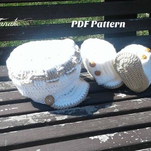 Crochet Pattern Chapeau Newsboy pour les bambins et adolescents / 3 tailles / motif de fleurs gratuite en 2ème pic inclus
