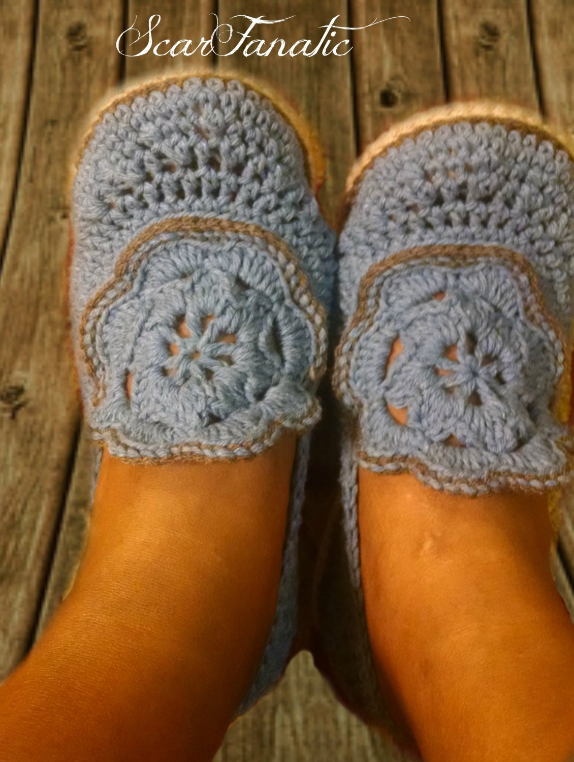 PATTERN ONLY Easy Crochet Flower Loafers/ Slippers Adult Sizes | Etsy