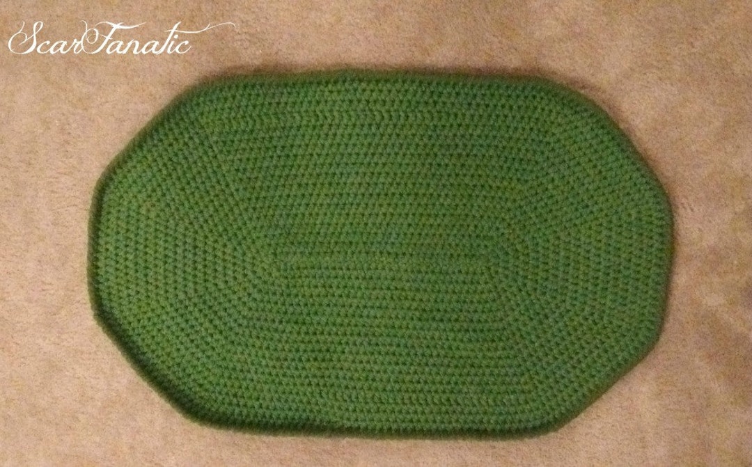 PATTERN ONLY Easy Crochet Oval Rug/ Mat Permission to Sell Finished Items Etsy