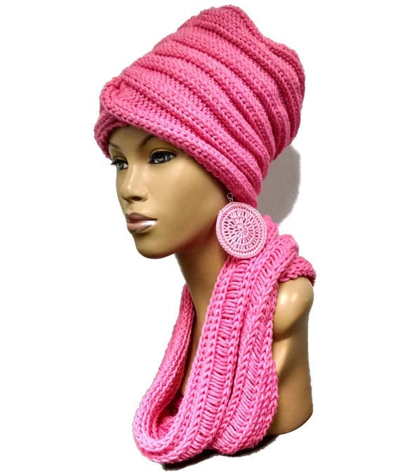 Instant Download PATTERN ONLY Easy Hand Knit Headwrap/Turban/Genie hat/ Slouch Hat pdf pattern some instructional photos included