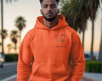 Personalized Couple Hoodie | Custom Matching Sweatshirts | Romantic Wedding or Engagement Gift for Him & Her