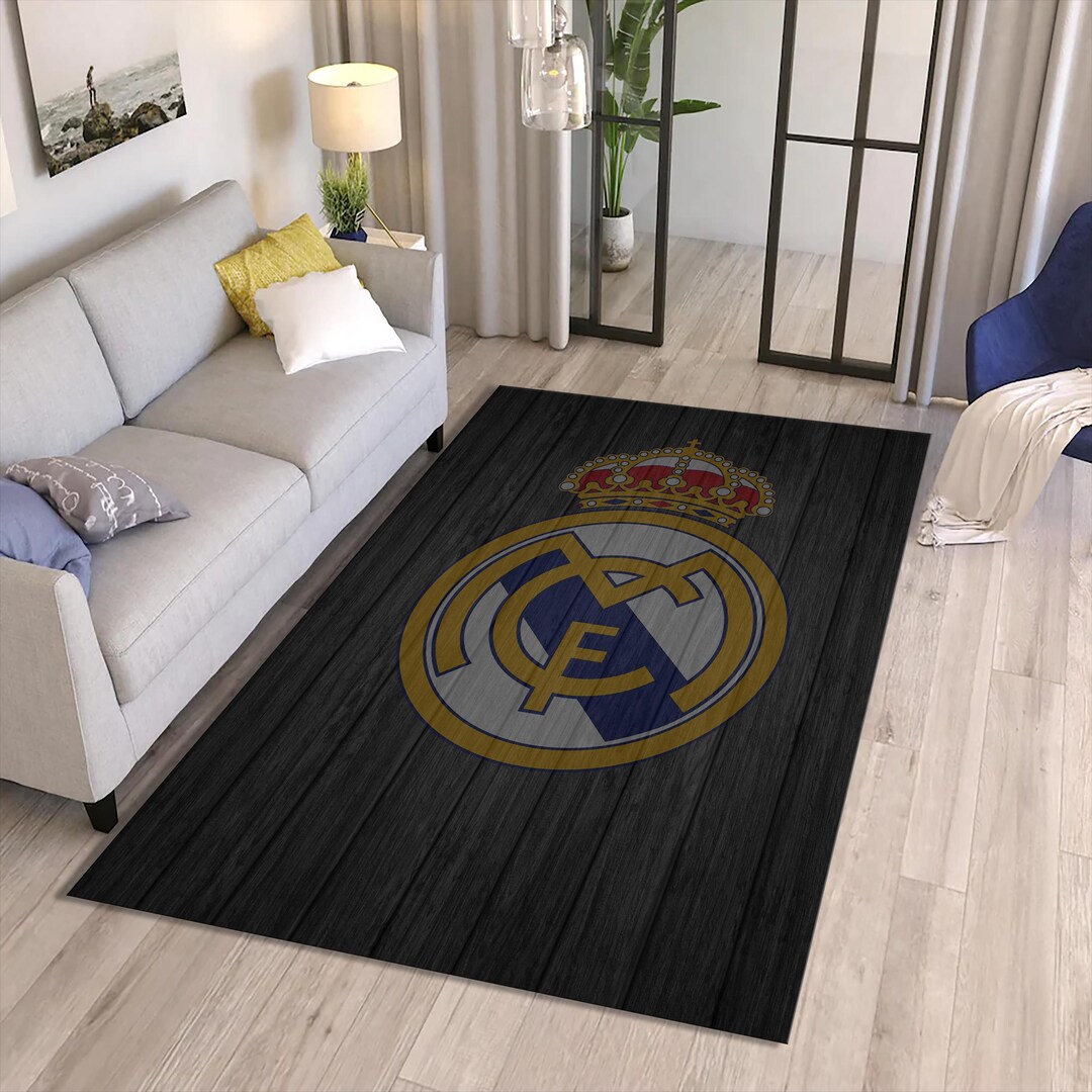 Real Madrid Rug, Teen Room Rug, Living Room Rug, Area Rug,football Team ...