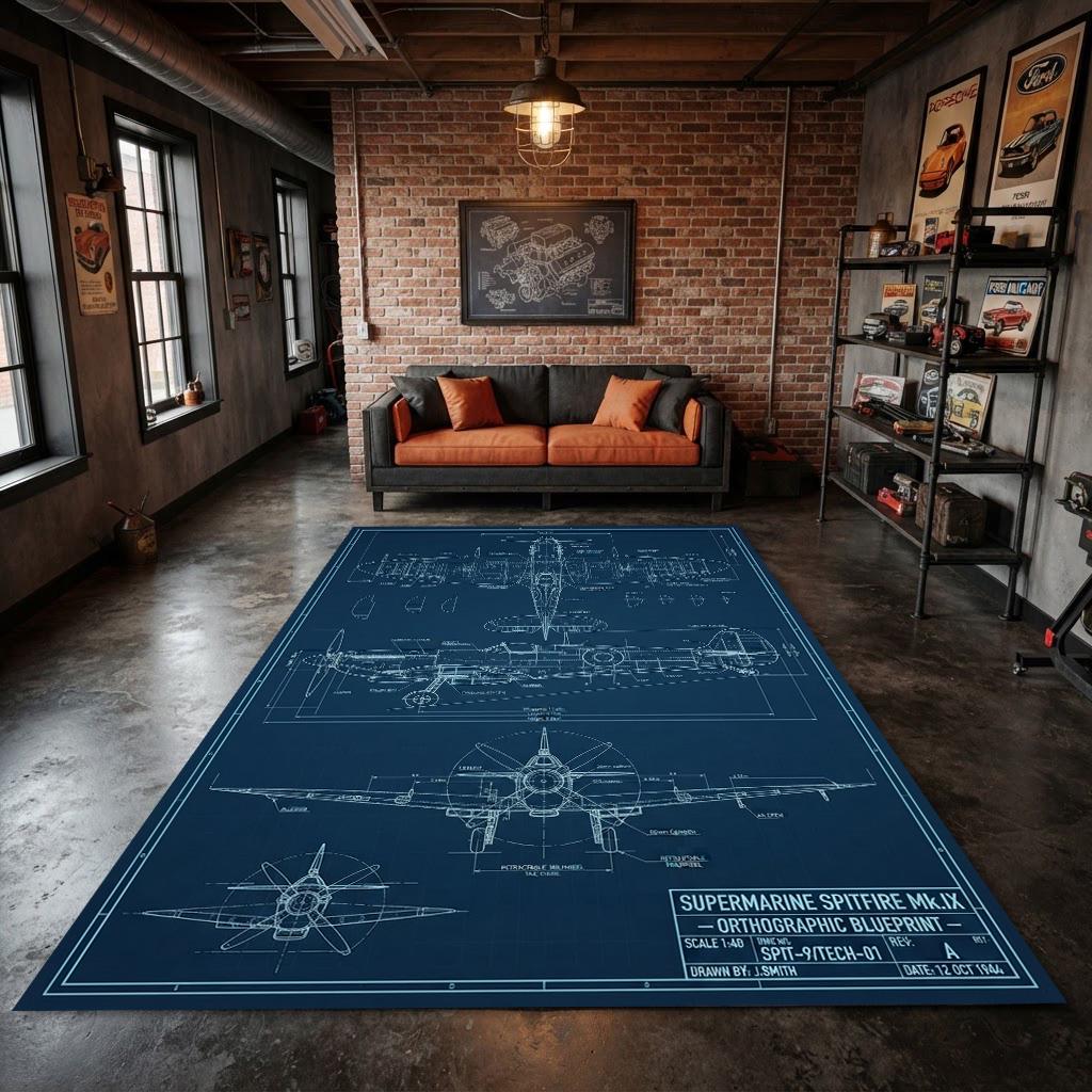 Spitfire Rug - Etsy