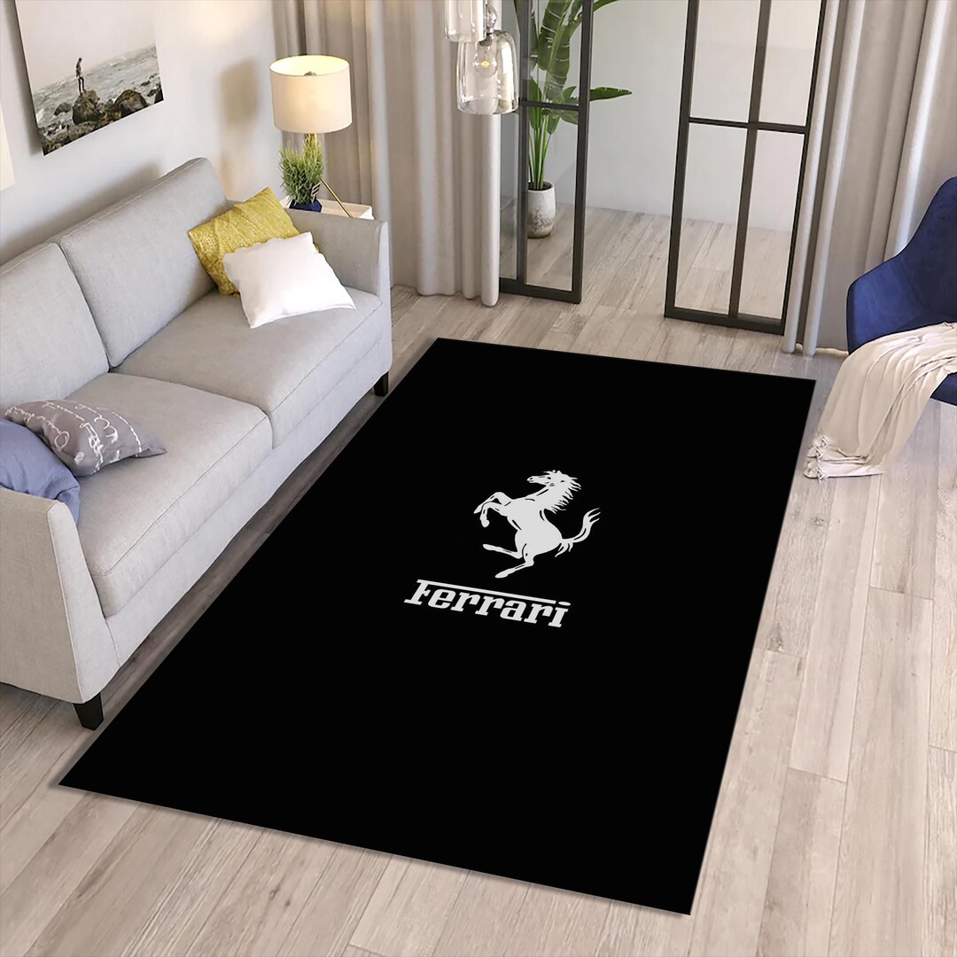 Ferrari Rug, Living Room Rug, 8x10 Area Rug,gaming Decor Rug,sports Car ...