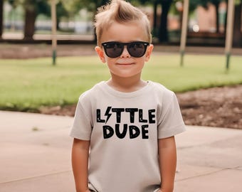 Little Dude Shirt | Toddler Boy Shirt | Kids Graphic Tee | Cool Toddler Outfit | Valentine Kids Shirt | Boy Mom Gift