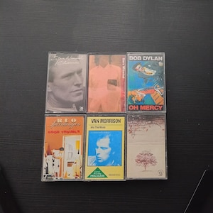 70-talet 80-talet 90-talet Kassettband – Bob Dylan, Van Morrison, Genesis Steve Winwood Album