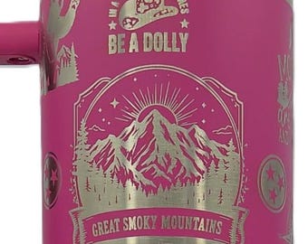 Vaso Stanley de las Montañas Humeantes: ¡recuerdo de vacaciones grabado con láser en otros parques o ubicaciones!