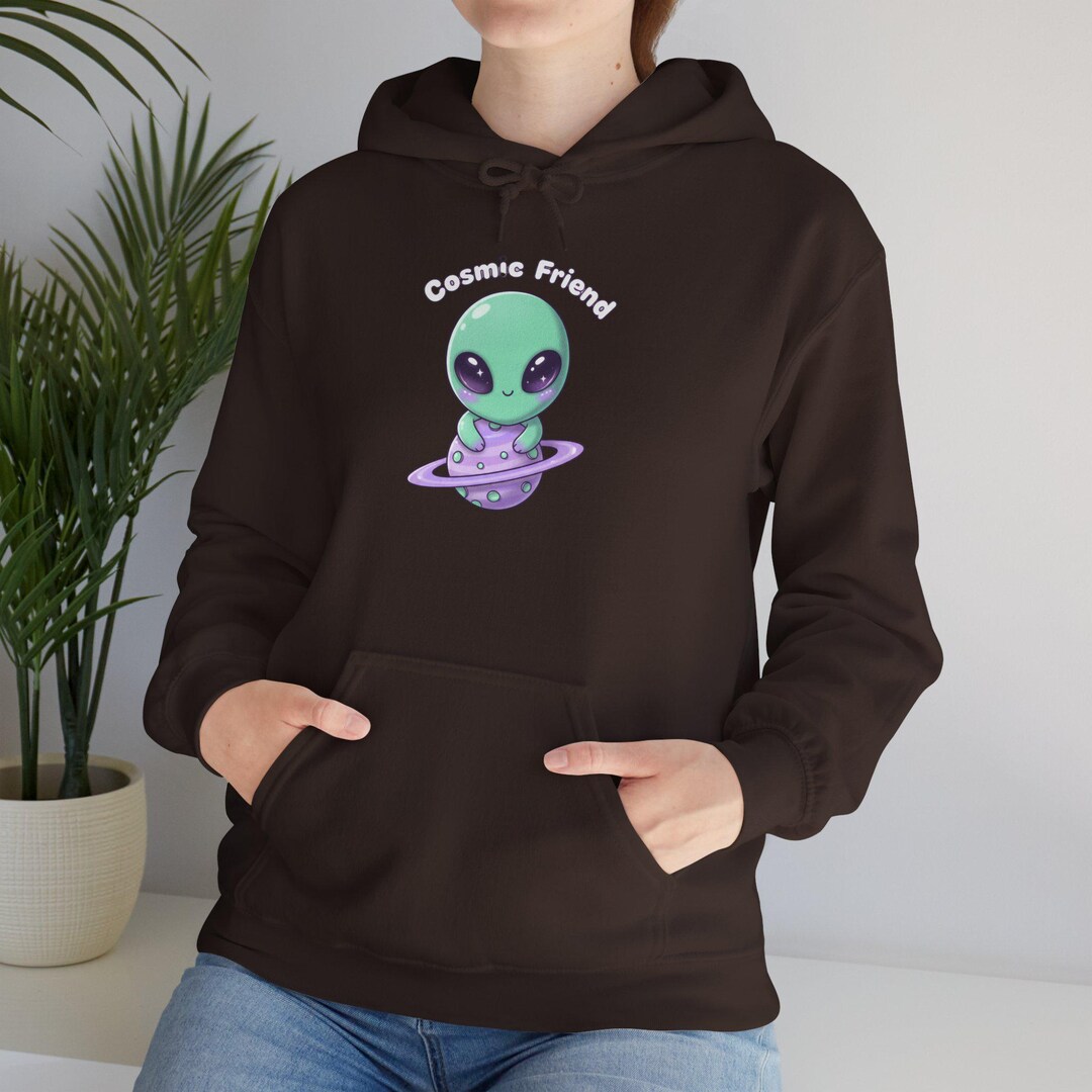 Pastel Alien Graphic Hoodie, Cute Pastel Space Alien Hoodie - Etsy