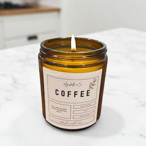 Coffee Scented Candle: Home Cafe Aroma