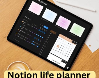 Planificador de vida definitivo para Notion, Plantilla para Notion, Planificador de vida estético para Notion, Planificador de vida todo en uno, Planificador digital - Diario 2026