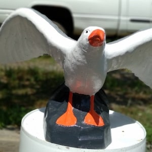 Beautifully painted Large Concrete Seagull.
