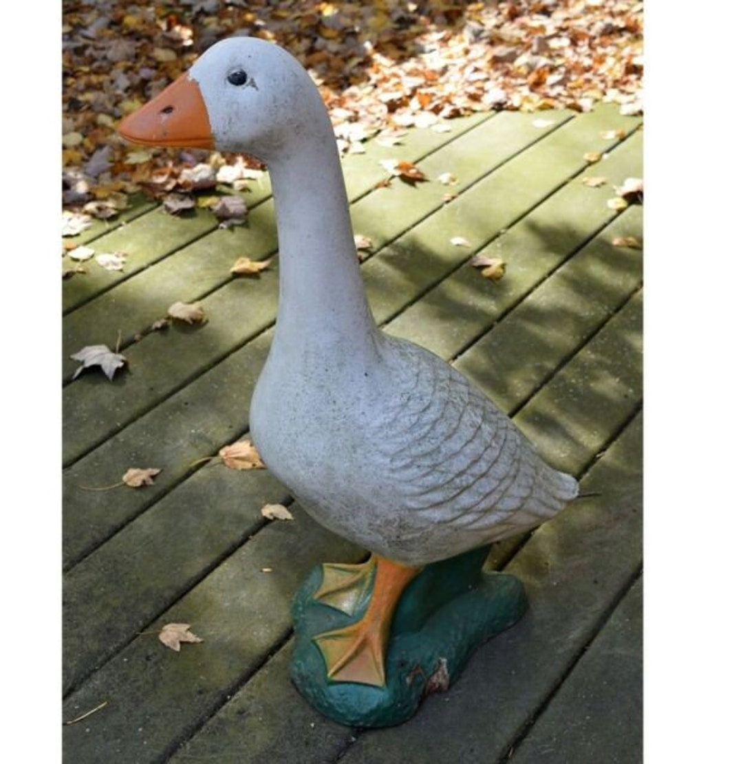 Superb 30 in Concrete Life Like Goose....local PICKUP ONLY..NJ Etsy