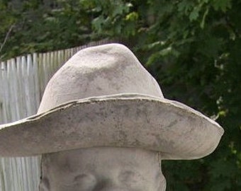 Concrete Hat, Medium size ...HAT ONLY. For Fishing boy. Look at the pics Please read all.