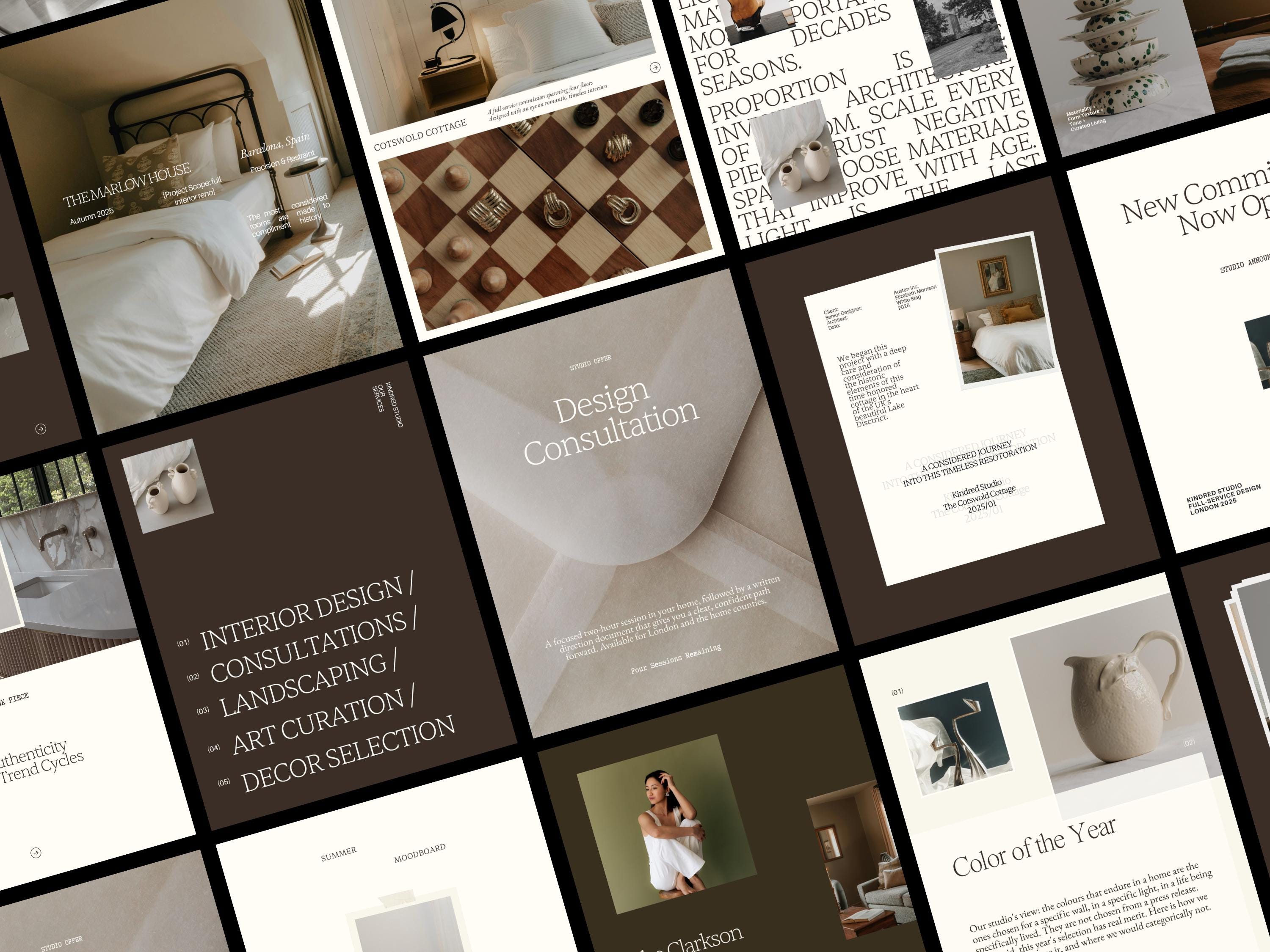 Canva Instagram Templates for Interior Designers | Minimalist Social ...