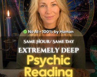 No AI SAME HOUR Extra Deep Psychic Reading, Real Medium Insight,  Life Purpose Detailed Reading, Accurate Reading Love, Career, Future