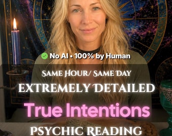 No AI True Intentions Tarot Reading Same Day, What Are Their Intentions Psychic Reading, Love Relationship Insight, Accurate Tarot