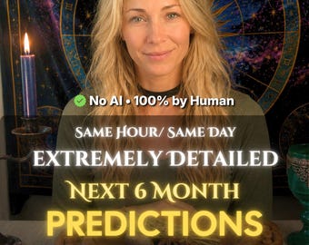 No AI SAME DAY Accurate Next 6 Months Predictions,Tarot Psychic Reading, In Depth General Advice Detailed Relationship Advice Energy Reading