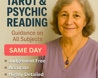 SAME DAY Accurate and Detailed Tarot Psychic Reading, In Depth General Advice Any Topic, Job Spell Etsy Witch