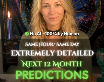 No AI SAME HOUR Psychic Reading Next 12 Months, Spiritual Guidance, Accurate Tarot Reading Future, Psychic Future Prediction