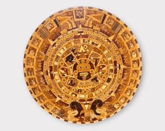 Aztec calendar. Exact replica of the 