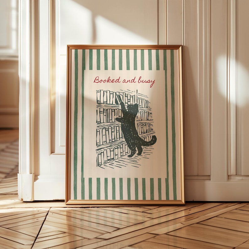 Vintage style reading nook wall art digital download