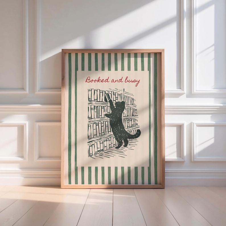 Cozy reading corner wall art for book lovers