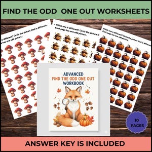 Feuilles de travail du défi de la concentration visuelle | Recherche avancée | Activité difficile