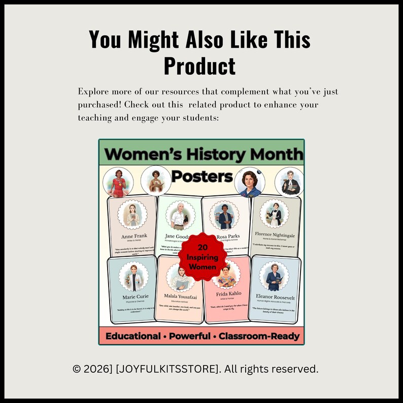 Womens History Month Posters | Bulletin Board Set | 20 Inspiring Women ...