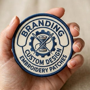 Custom Embroidered Patch: Iron On, Sew On, or Velcro