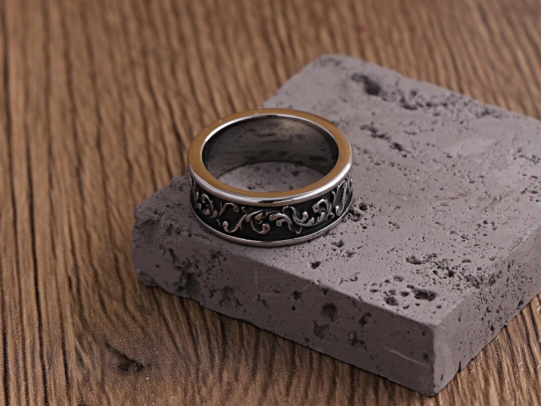 Scrollwork Ring Floral Scrollwork Ring - Etsy