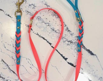 Custom Multi-colored Braided Dog Leash