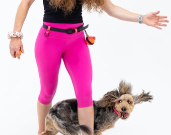Cinturón utilitario de entrenamiento para perros BioThane personalizado / Equipo para pasear con manos libres