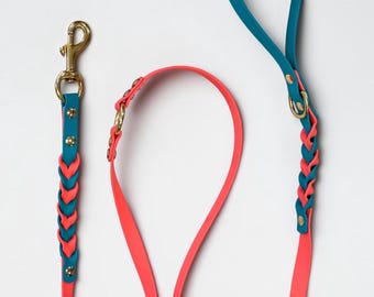 Correa trenzada para perros / Multicolor personalizada