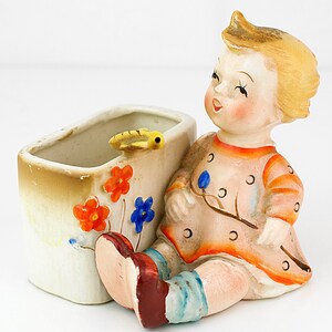 Vintage Kindertopf Übertopf klein besetzt Japan Shabby Chic